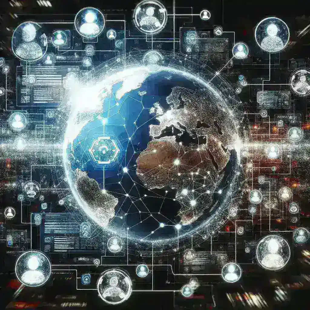 "Grupo de jóvenes utilizando dispositivos móviles para interactuar en Twitter, simbolizando la revolución digital en las redes sociales hacia 2025, en el contexto del artículo 'SSS Twitter: La Revolución Digital en las Redes Sociales para el 2025'."