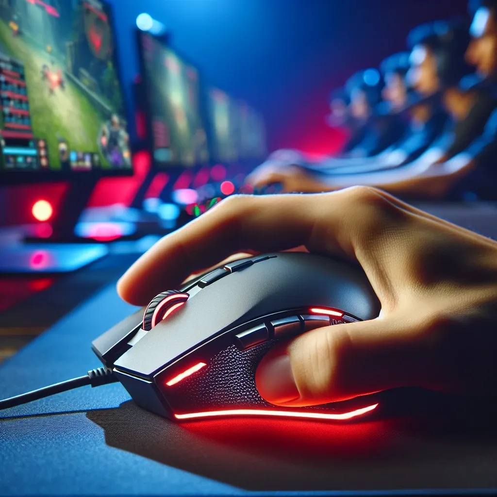 "Logitech G Pro X Superlight 2 gaming mouse showcased on a gaming setup, highlighting its sleek design and advanced features for eSports professionals."